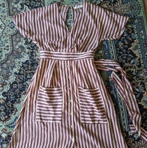 Striped dress with pockets